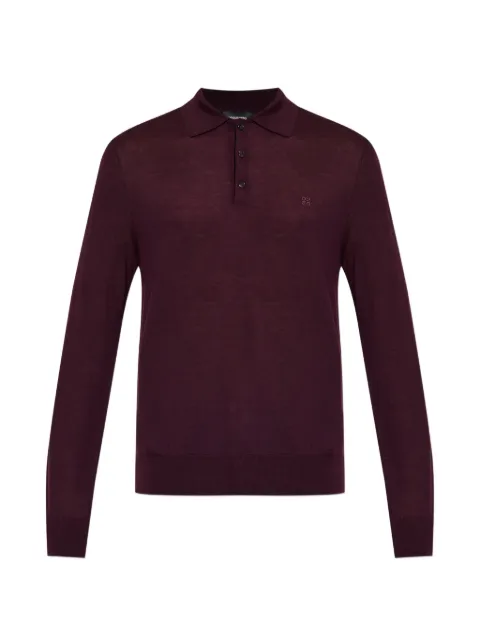DSQUARED2 button-up polo sweater Red S74HA1663D13205