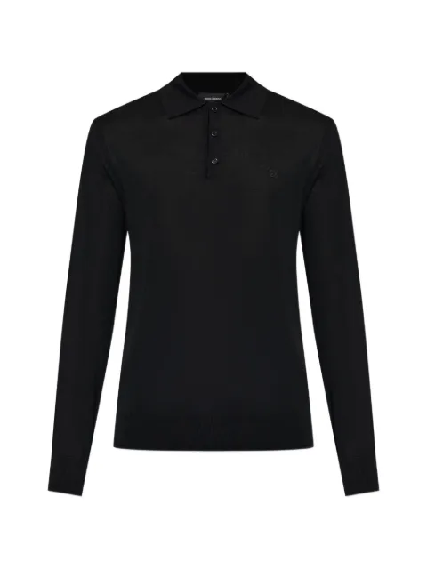 DSQUARED2 button-down polo-collar sweater Black S74HA1663D13205