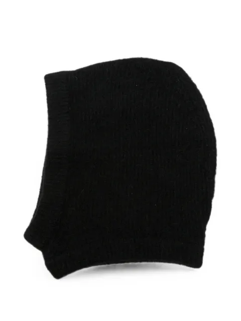 Rick Owens ribbed-knit balaclava Black RP02F5481KWP