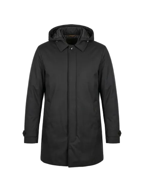 Moorer hooded button-up coat Black MOUSP100058ADS