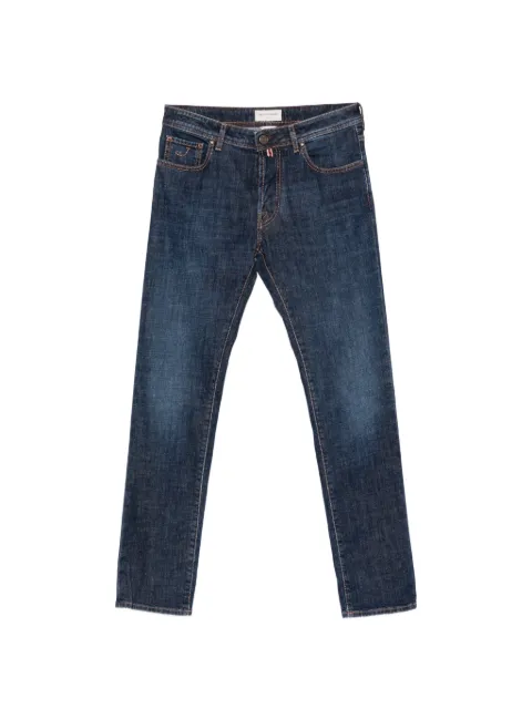 Jacob Cohën logo-patch straight-leg jeans Blue QE004081S3736