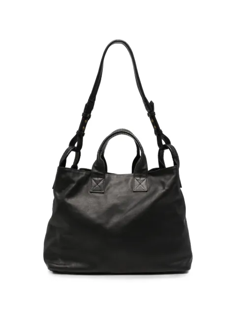 Cornelian Taurus By Daisuke Iwanaga braided-strap leather tote bag Black CO09SSFH040