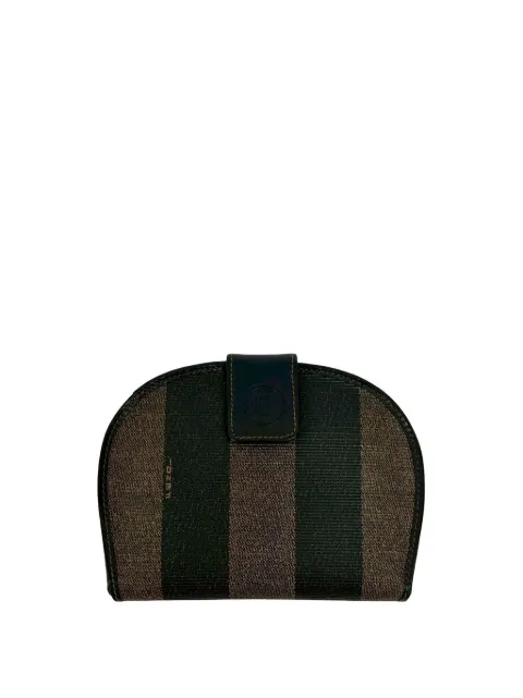 Fendi Pre-Owned 20th Century Pequin Coated Canvas Bifold Wallet small wallets Black 4V1XF0RAR33T9TIN
