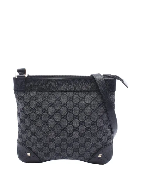 Gucci Pre-Owned 2000-2015 GG Canvas Nailhead crossbody bag Grey WWJZIU2LHB1G73OL