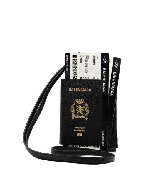 Balenciaga Pre-Owned 2011 Leather Phone Case Holder passport cover Black LJ06PXM75Q2B6CVX