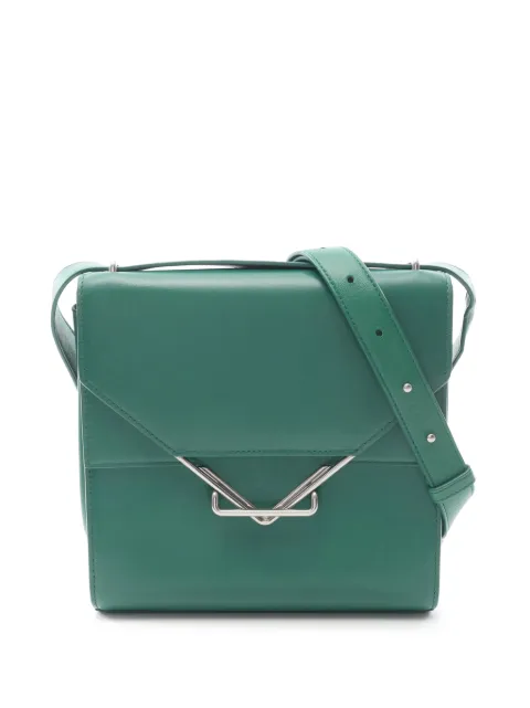 Bottega Veneta Pre-Owned 2012-2026 Leather The Clip crossbody bag Green LEC9SBE9TYPUF354