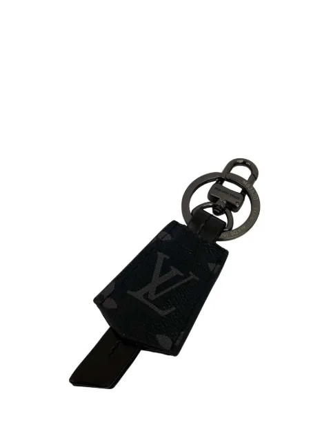 Louis Vuitton Pre-Owned 2008 Monogram Eclipse Clochette Bag Charm and Holder key chain Black DUTLLKC1VPCPK6I8
