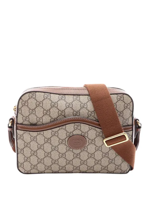 Gucci Pre-Owned 2000-2015 GG Supreme Retro Interlocking G Messenger Bag crossbody bag Neutrals 96WSML8DZNQ6B2JI
