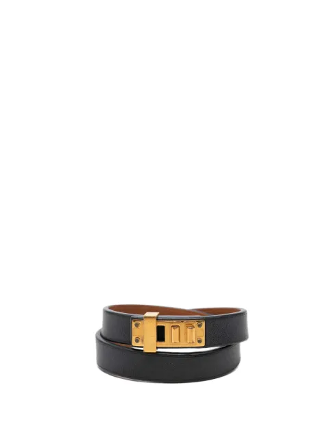 Hermès Pre-Owned 2016 Swift Mini Dog Double Tour Bracelet costume bracelet Black 60H2F4CUR5ARZ1TI