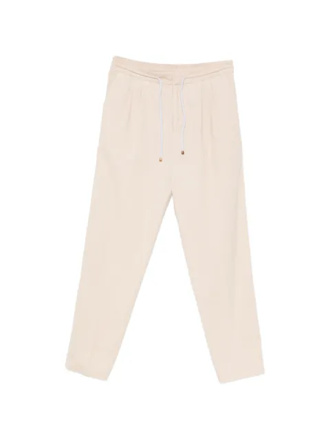 Brunello Cucinelli pleated drawstring-waist trousers Neutrals M279NE1710C6337
