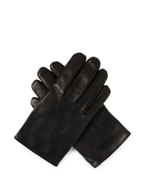 TOM FORD stitched-detail leather gloves Black TG774LSP028L