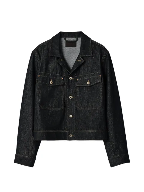 LEMAIRE trucker jacket in slate denim Blue OW1269LD1061BK965