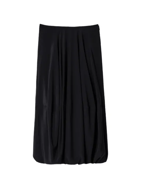 LEMAIRE balloon skirt in silk crepe de chine Black SK1086LF1446
