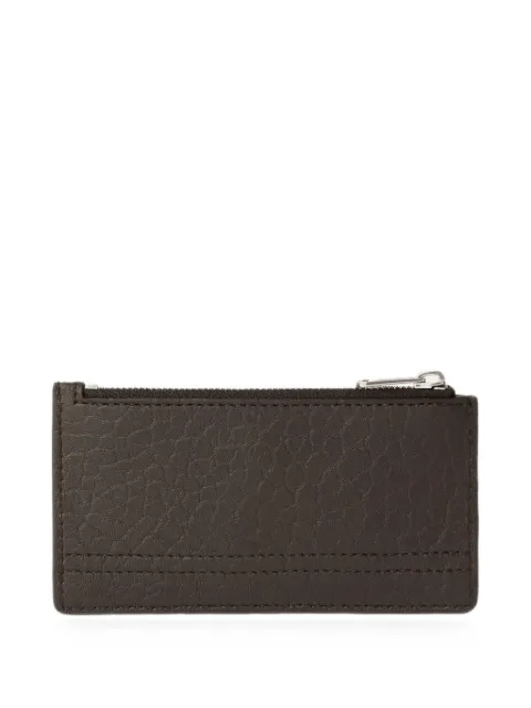 LEMAIRE Gear card and coin holder in bubble lambskin Brown SL0104LL0191