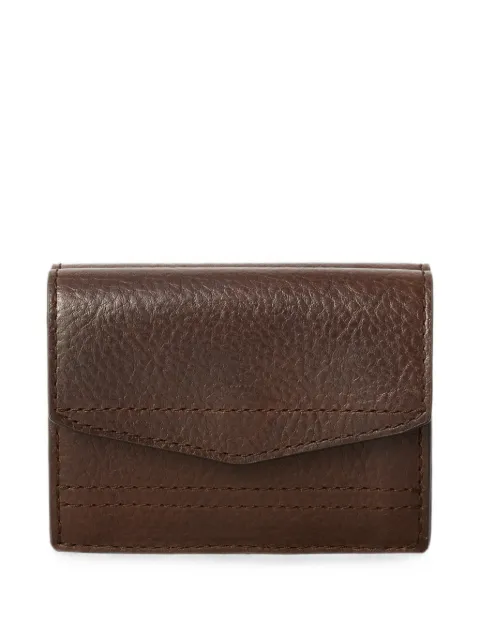 LEMAIRE Gear tri-fold wallet in leather Brown SL0105LL0067