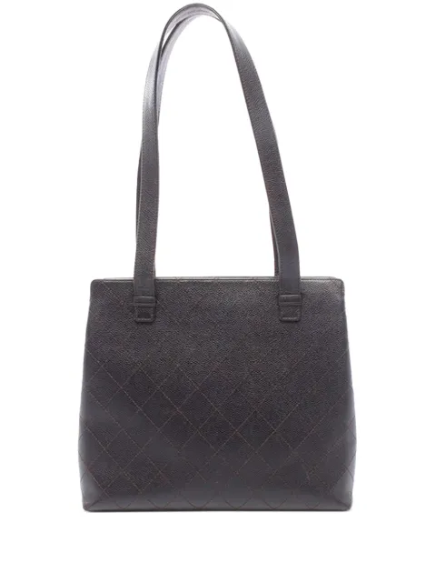 CHANEL Pre-Owned 1997-1999 CC Caviar Wild Stitch tote bag Brown XFOVZTAG61RXYG4S