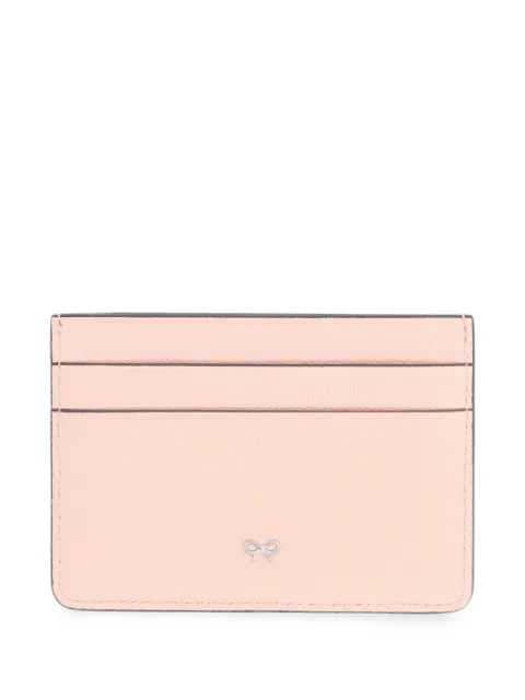 Anya Hindmarch logo-plaque card holder Pink 209403SHELLPINK