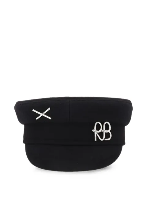 Ruslan Baginskiy metal-logo baker boy cap Black KPC033PF26WTSRB