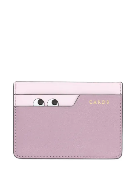 Anya Hindmarch Peeping Eyes card holder Purple 209045