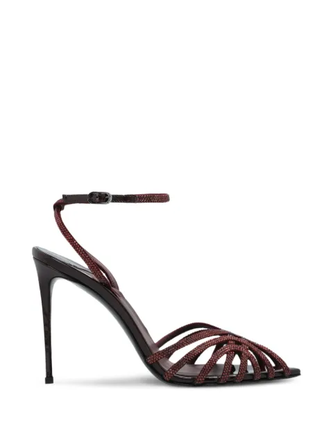 Le Silla Embrace crystal-embellished sandals Red 2310B100RCPPGSM