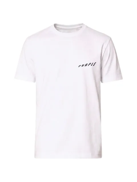 Purple Brand logo-print T-shirt White P109CJWF326