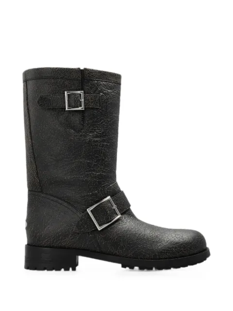 Jimmy Choo Biker Mid buckle-strap boots Black BIKERMIDCTH