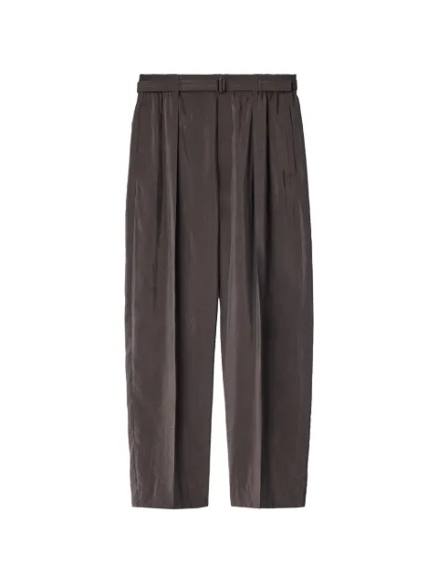 LEMAIRE belted relaxed pants in dry silk Brown PA1353LF1308