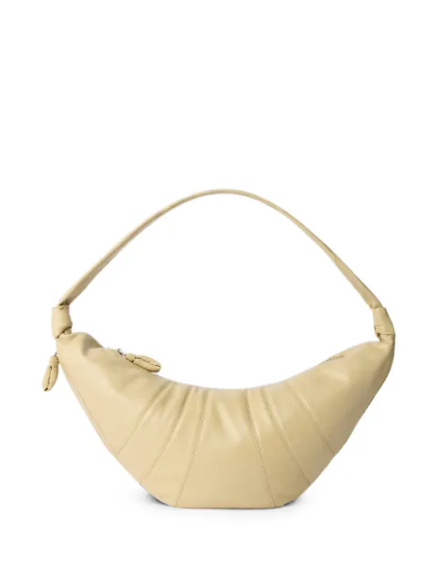 LEMAIRE large Croissant bag in leather Yellow BG0000LL095