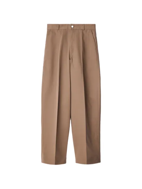 LEMAIRE barrel pants in polycotton twill Brown PA1330LF1620