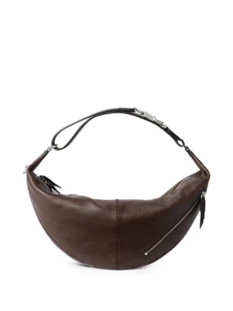 LEMAIRE Quiver Clip bag in grained buffalo leather Brown BG0263LL0131