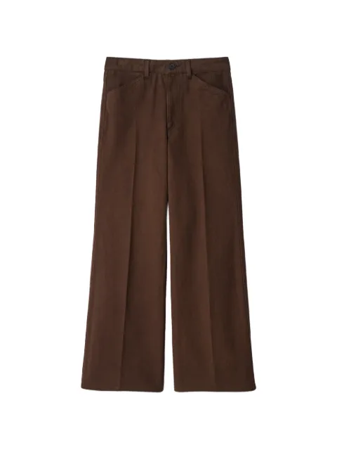 LEMAIRE straight-leg trousers Brown PA1326LD1077