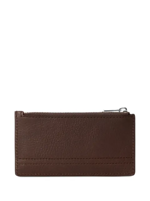 LEMAIRE Gear card holder and coin purse in leather Brown SL0104LL0067