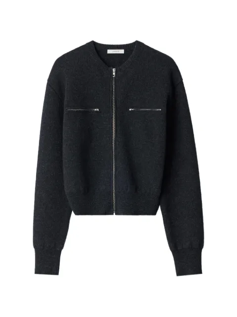 LEMAIRE zipped top in alpaca wool blend Black OW1279LK1065