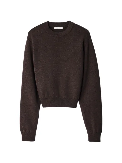 LEMAIRE short sweater in felted merino wool Brown PO0062LK1067