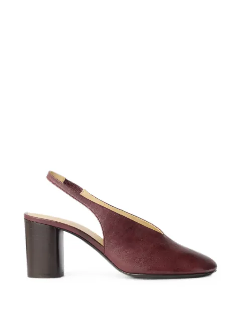 LEMAIRE 80 mm Glove slingback pumps in shaded lambskin Red FO0256LL0233