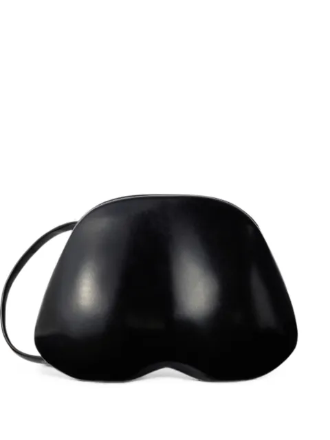 LEMAIRE x Carlos Peñafiel Fesses bag in patinated leather Black BG0243LL0165