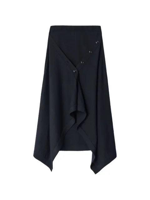 LEMAIRE buttoned skirt in merino wool blend Black SK1082LK1063