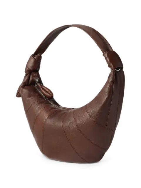 LEMAIRE Fortune Croissant bag in goat leather Brown BG0238LL0247