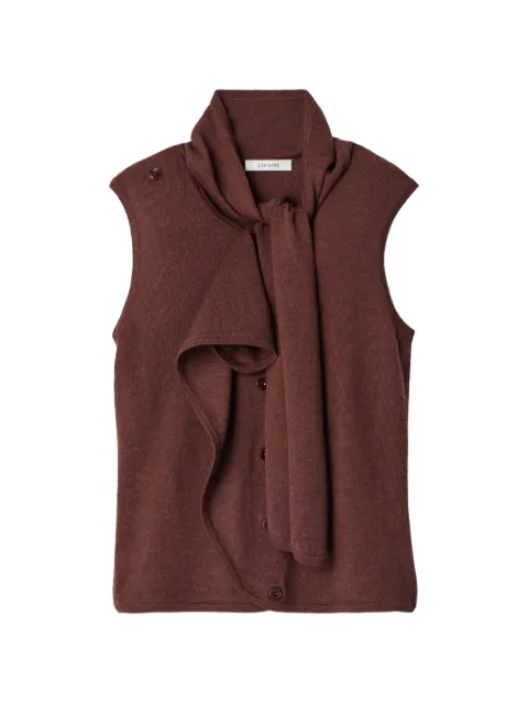 LEMAIRE sleeveless top Brown PO0053LK1063