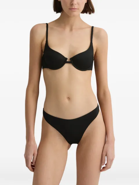 BONDI BORN Suki underwired bikini top Black EMB041WBLK