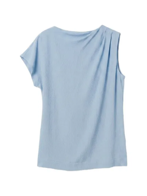 BONDI BORN Ardea draped shoulder top Blue RTWTO20848GTHYD