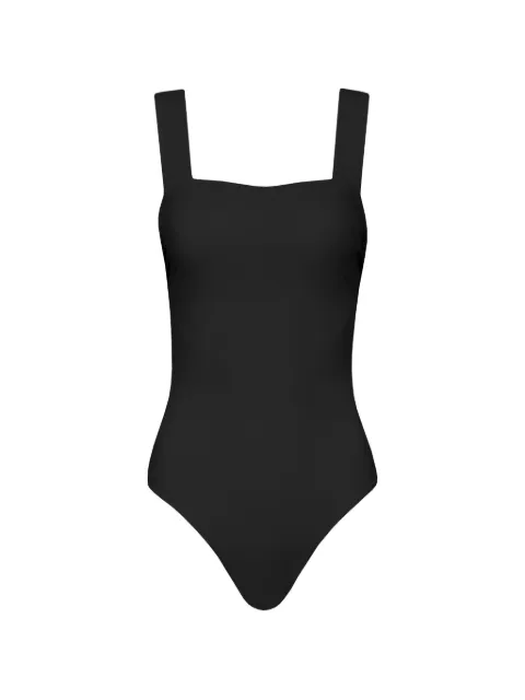 BONDI BORN Gwen square-neckline swimsuit Black SIM386SBLK