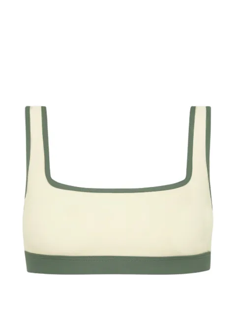 BONDI BORN Hayden square-neck bikini top Neutrals SIB448SSGC