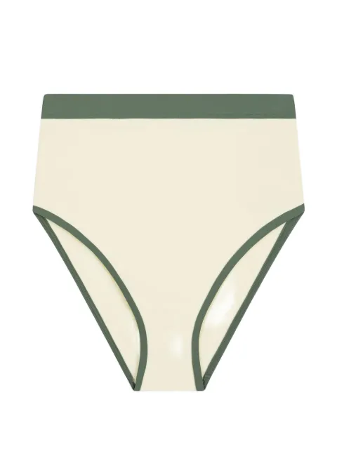 BONDI BORN Jayde high-waisted bikini bottoms Neutrals SIP450SSGC