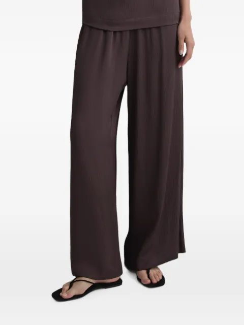 BONDI BORN Ardea hammered trousers Brown RTWPA733GTMOC