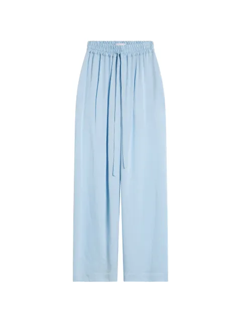 BONDI BORN Ardea hammered trousers Blue RTWPA733GTHYD