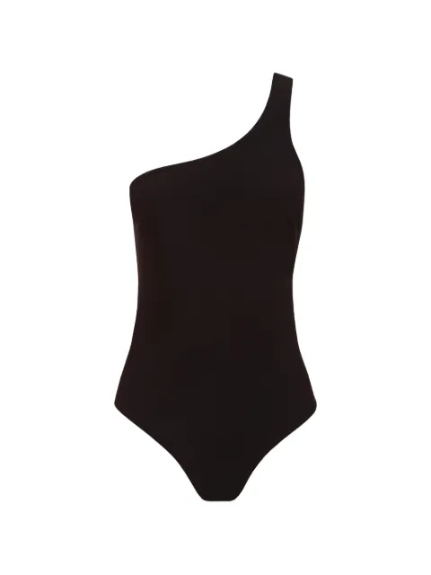 BONDI BORN Colette one-shoulder swimsuit Black SIM218SBLK