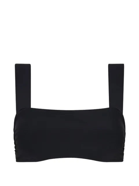 BONDI BORN Elle square-neck bikini top Black SIB391SBLK
