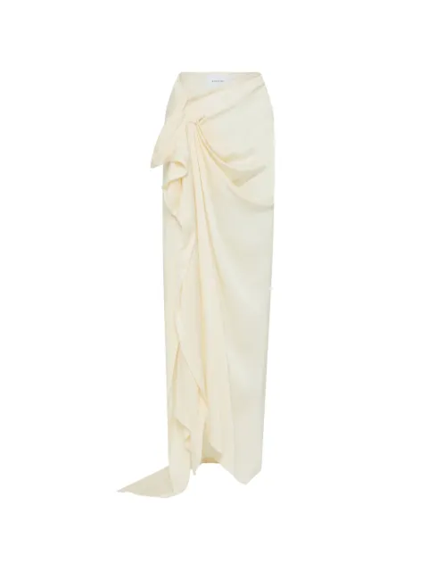 BONDI BORN Ardea draped maxi skirt Neutrals RTWSK50762GTPRL