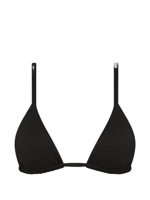 BONDI BORN Lulu triangle bikini top Black EMB015WBLK